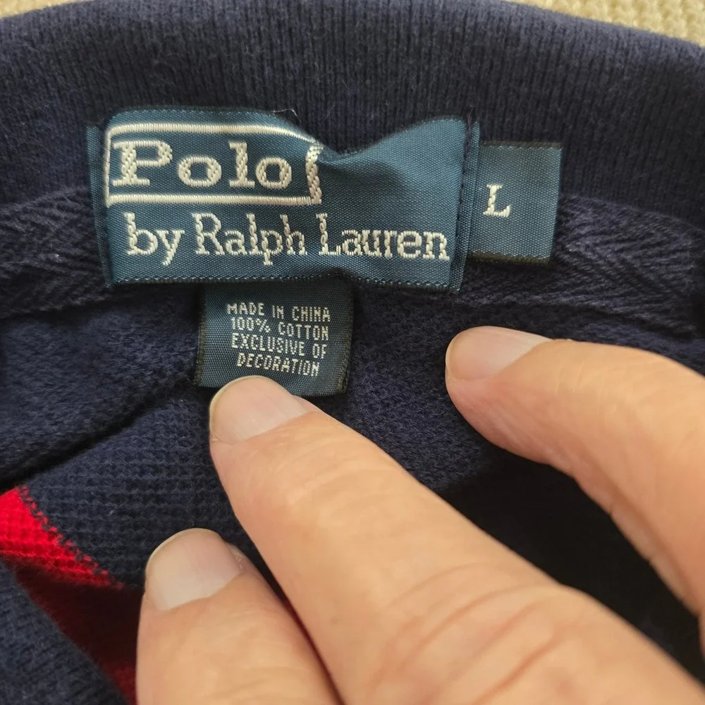Polo Ralph Lauren Men's Striped Short Sleeve Polo Shirt Size L